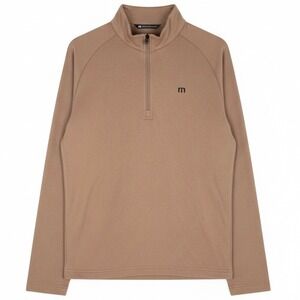 Travis Mathew 1/4 Zip Sweater Mens Large Valiant Portabella Preppy Golf Casual
